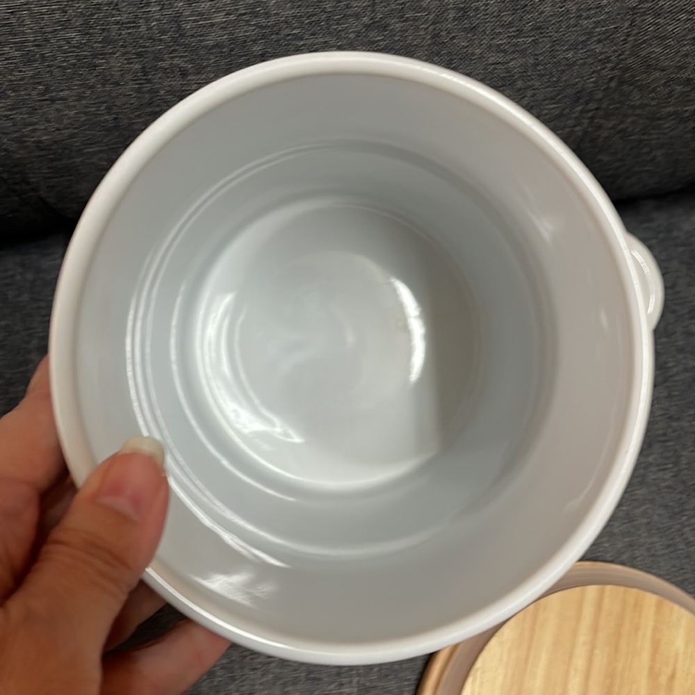 Crate & Barrel Aspen White Canister - Picture 13 of 14